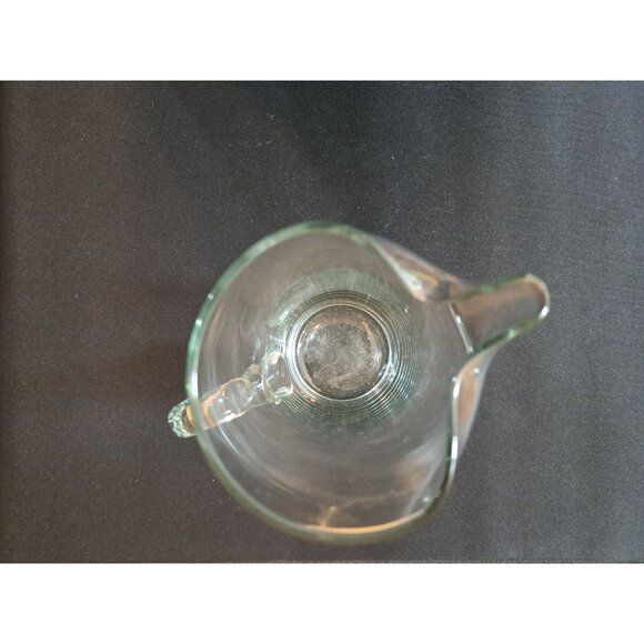 Vintage MCM Etched Ship Glass Martini Pitcher Rezler & Howell - Picture 3 of 5